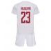 Danmark Pierre-Emile Hojbjerg #23 Replika Babykläder Borta matchkläder barn VM 2022 Korta ärmar (+ Korta byxor)
